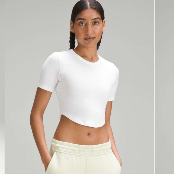 Hold Tight Cropped T-Shirt  White Cropped Women's Top - Picture 3 of 6